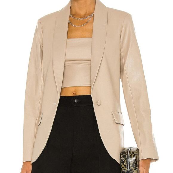 Amanda Uprichard Jackets & Blazers - Amanda Uprichard Tan Jane Blazer Size Small